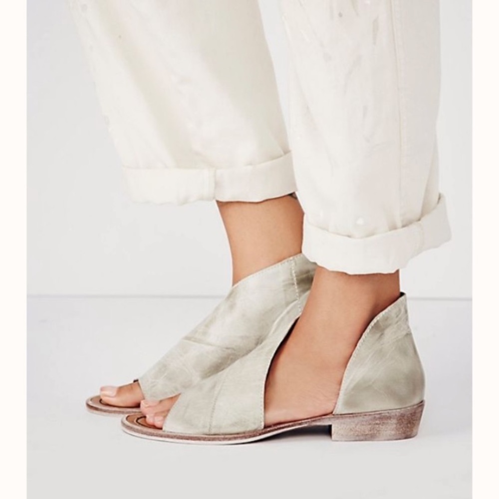 Free People Monte Blanc Wrap Sandals Distressed size 41